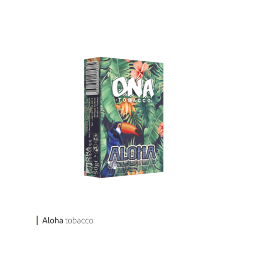 تصویر از تنباکو قلیان الوها 50 گرمی اونا توباکو کد 7257 یک عددی