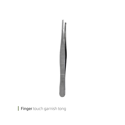 تصویر از پنس گارنیش فینگر تاچ استیل 13 سانت وایت پلیت کد 93.00414 یک عددی