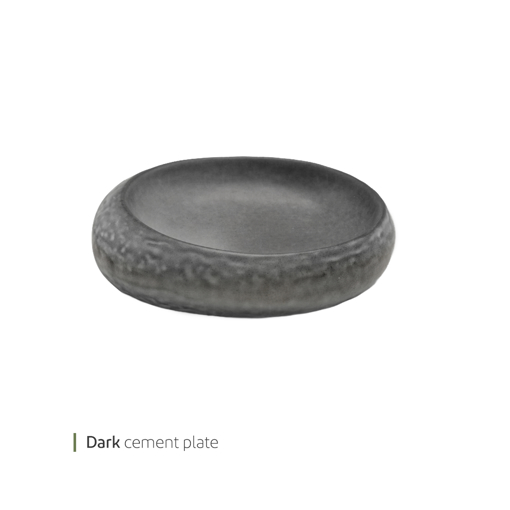 تصویر از پیش دستی دارک سمنت 18 سانت وایت پلیت کد 85.0809519 یک عددی