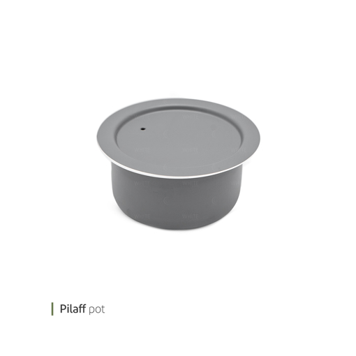 تصویر از قابلمه تک پرسی پیلاف 13 سانت وایت پلیت کد 12342m یک عددی(درب ندارد)