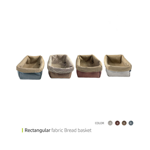 تصویر از سبد نان پارچه ای مستطیل گونی بافت وایت پلیت کد 7011m یک عددی