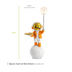 تصویر از مجسمه space man with moon چراغ دار وایت پلیت کد 94.490045 یک عددی