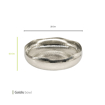 تصویر از کاسه الومینیوم لبه دالبر  گلدیس 25 سانت وایت پلیت کد 2118408 یک عددی