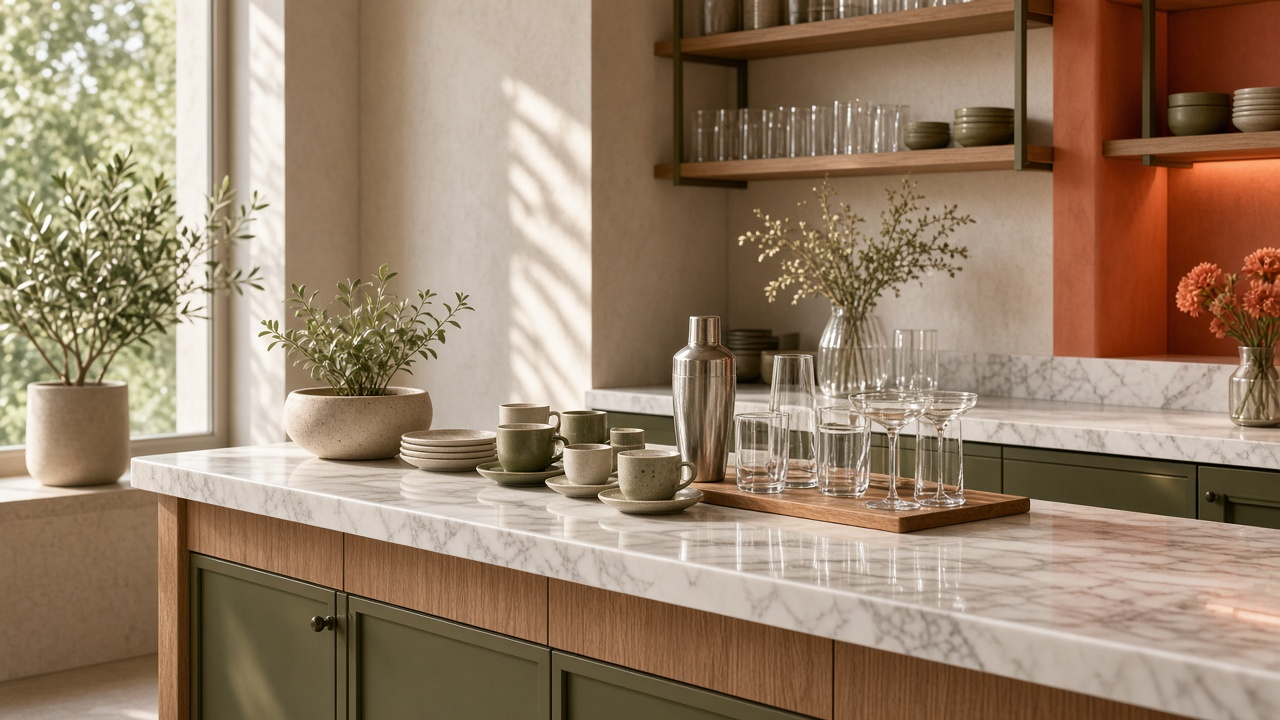لیوان، شیکر و بار سرد کافه