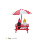 سرویس میز اتدور وایت پلیت کد 853.1 یک عددی