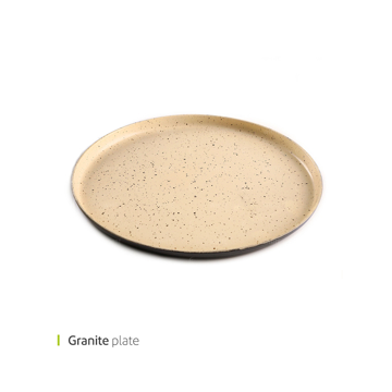 بشقاب گرانیت 34 سانت وایت پلیت کد 12308 یک عددی