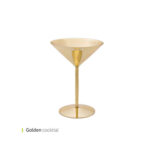 گیلاس کوکتل استیل ابکاری شده بزرگ 480 سی سی وایت پلیت کد 0650.123 یک عددی
