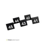 پک شماره میز متال 41 تا 50 وایت پلیت کد 50.6222 ده عددی