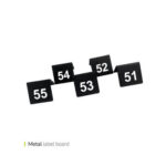 پک شماره میز متال 51 تا 60 وایت پلیت 60.6222 ده عددی