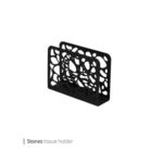 جا دستمالی متال طرح استونز وایت پلیت کد 6230 یک عددی