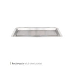 سینی استیل مستطیل استاب 51 سانت وایت پلیت کد 352.5 یک عددی