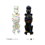 مجسمه poodle وایت پلیت کد 96.272 یک عددی