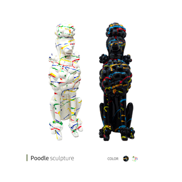 مجسمه poodle وایت پلیت کد 96.272 یک عددی مجسمه poodle وایت پلیت کد 96.272 یک عددی - تصویر 1