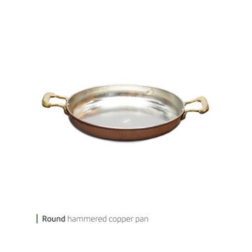 تابه مسی دو دسته چکشی 24 سانت وایت پلیت کد 111038.5 یک عددی