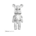 مجسمه bearbrick اینه ای وایت پلیت کد 96.3680 یک عددی