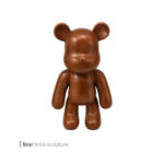 مجسمه bearbrick وودن وایت پلیت کد 96.02368 یک عددی