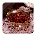 پیاله برنجی طرح دار وایت پلیت کد4265.1 یک عددی - تصویر 2