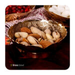 پیاله برنجی طرح گل یاس وایت پلیت کد 4265.4 یک عددی - تصویر 2