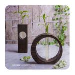 گلدان چوبی دایره ای کوچک وایت پلیت کد 80010 یک عددی - تصویر 2