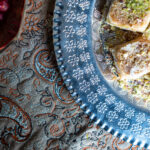 بشقاب مسی طرح گل 24 وایت پلیت کد 2194 یک عددی - تصویر 3