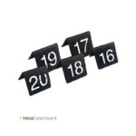 شماره میز متال از 11 تا 20 وایت پلیت کد 206222 یک عددی - تصویر 2