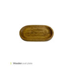 پیش دستی چوبی بیضی 20 سانت وایت پلیت کد 8557 یک عددی - تصویر 2