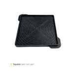 تابه استیک پز چدنی دو طرفه مربع 25 سانت وایت پلیت کد 7761.3 یک عددی - تصویر 2