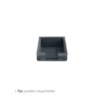 جا دستمالی چوبی فلت وایت پلیت کد 8064 یک عددی - تصویر 3