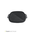 تابه استیک پز چدنی دو طرفه مربع 29 سانت وایت پلیت کد 7762.21 یک عددی - تصویر 2
