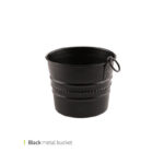 سطل حلقه دار فلزی متال متوسط کد 7067 وایت پلیت یک عددی - تصویر 2