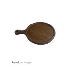 تخته چوبی دسته دار گرد دیپ 25 سانت وایت پلیت کد 8542 یک عددی - تصویر 2