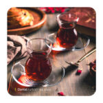 استکان و نعلبکی دانتل 145 سی سی پاشا باغچه کد 96574 شش عددی - تصویر 2