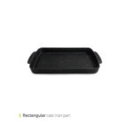 تابه استیک پز چدنی مستطیل عمیق 31 سانت وایت پلیت کد 2558 یک عددی - تصویر 2