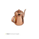 قوری مراکشی استیل ابکاری 400 سی سی وایت پلیت کد 026.123 یک عددی - تصویر 2