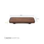 سینی چوبی ژاپنی 25 سانت وایت پلیت کد 8576 یک عددی - تصویر 3