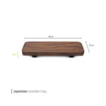 سینی چوبی ژاپنی 45 سانت وایت پلیت کد 8578 یک عددی - تصویر 3