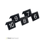 پک شماره میز متال از 1 تا 10 وایت پلیت کد 10.6222 ده عددی - تصویر 2