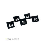 پک شماره میز متال 41 تا 50 وایت پلیت کد 50.6222 ده عددی - تصویر 2
