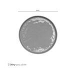 بشقاب شاینی گری 28 سانت وایت پلیت کد 880.106 یک عددی - تصویر 2
