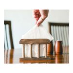 جا دستمالی چوبی تیرازیس وایت پلیت کد 12068 یک عددی - تصویر 2