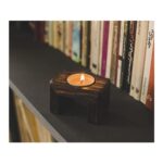 جا شمعی چوبی بریج وایت پلیت کد 12085 یک عددی - تصویر 4
