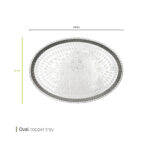 سینی مسی بیضی 40 سانت وایت پلیت کد 109067.4 یک عددی - تصویر 2