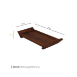سینی چوبی متوسط دیپ بنچ وایت پلیت کد 8592 یک عددی - تصویر 2