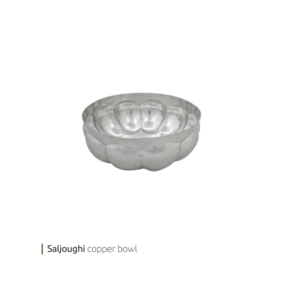 32337-0032337_-20-2080202- کاسه مسی سلجوقی 20 سانت وایت پلیت کد 2080202 یک عددی - تصویر 1