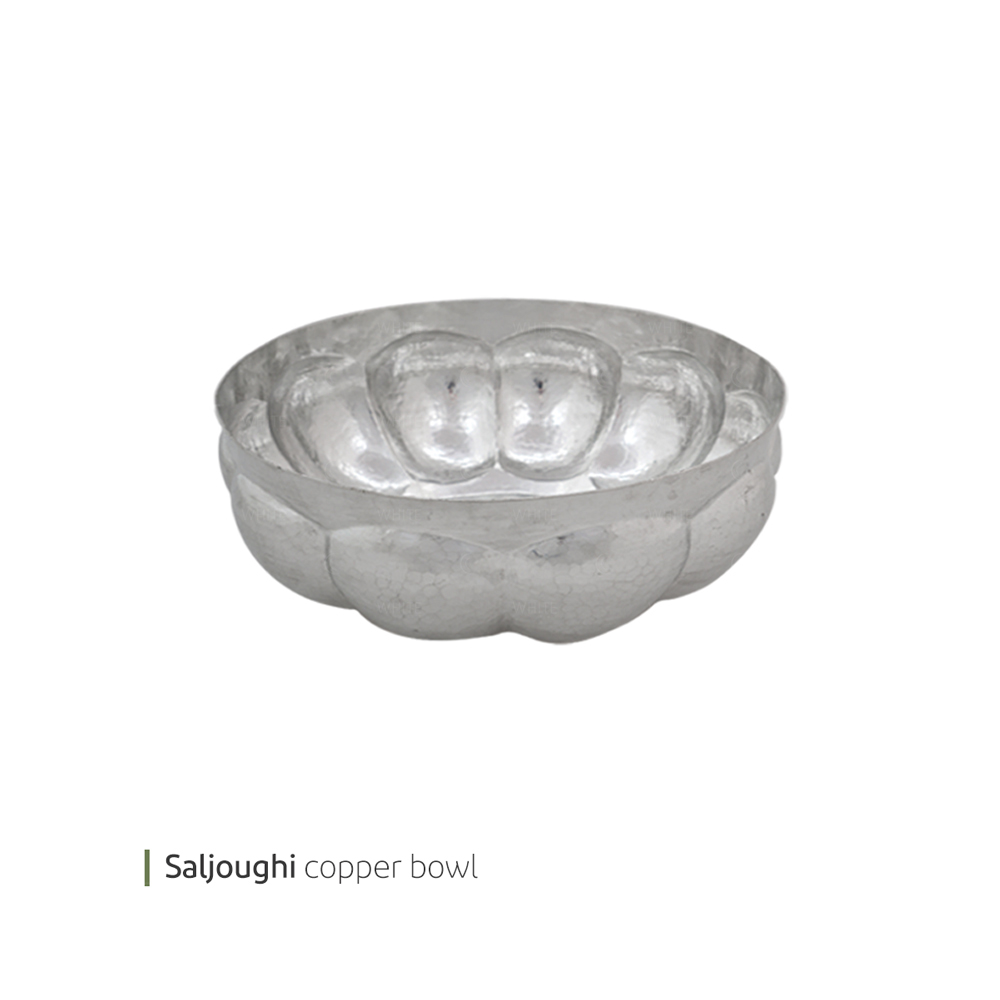32341-0032341_-28-2080402- کاسه مسی سلجوقی 28 سانت وایت پلیت کد 2080402 یک عددی - تصویر 1