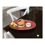 دیس چینی اوال راگ رد وایت پلیت کد 80206m یک عددی - تصویر 3