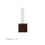 گلدان چوبی مکعب وایت پلیت کد 8054m یک عددی - تصویر 2
