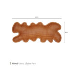 دیس چوبی کلاد دست ساز 46 سانت وایت پلیت کد 8658.5 یک عددی - تصویر 2