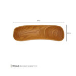 اردو خوری چوبی دو خانه دست ساز 41 سانت وایت پلیت کد 8660.5 یک عددی - تصویر 2