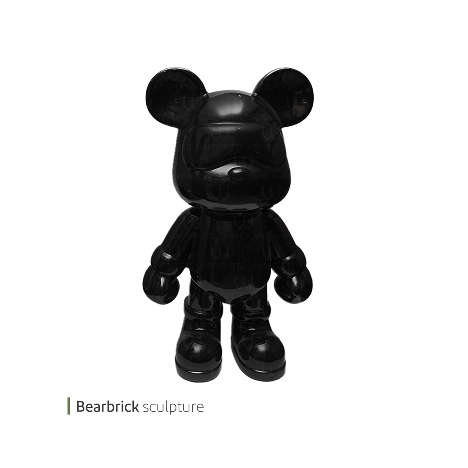 39534-0039534_-bearbrick-9610268- مجسمه bearbrick وایت پلیت کد 96.10268 یک عددی - تصویر 1